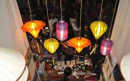 Cộng đồng người Việt tham gia Lễ hội văn hóa Sakia tại Ai Cập - 1 Gian hàng của cộng đồng người Việt tại Lễ hội văn hóa Sakia tại Ai Cập