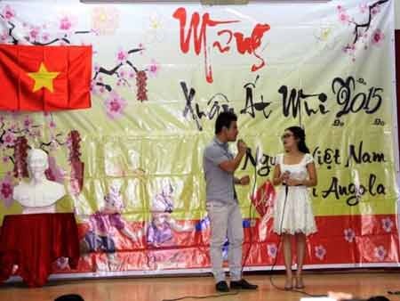 Người Việt ở Angola tổ chức Tết Ất Mùi (Ảnh: Internet)