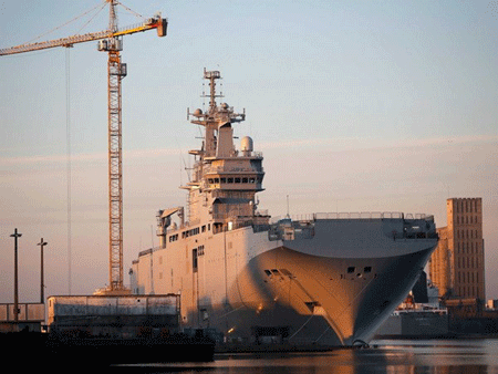 Pháp có thể bàn giao tàu sân bay Mistral cho Nga trong tháng Ba - 1 Tàu sân bay trực thăng đổ bộ Vladivosstok lớp Mistral