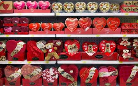 Những món quà cho ngày Valentine (ảnh: AP)