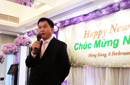 Người Việt tại Hong Kong, Ma Cao vui Tết Ất Mùi - 1 Tổng Lãnh sự Hoàng Chí Trung chúc Tết bà con người Việt trên địa bàn