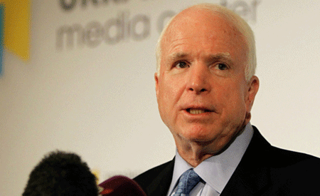 Thượng nghị sĩ John McCain (Ảnh: AP)