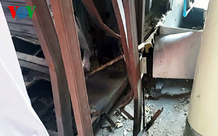 Hiện trường vụ đánh bom gần đại siêu thị Siam Paragon, Bangkok (ảnh: Xuân Sơn)