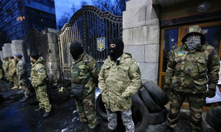 Ukraine siết chặt an ninh ở Kiev do lo sợ nguy cơ khủng bố - 1 Kiêu binh từ các tiểu đoàn trừng giới đang náo loạn Kiev khiến chính quyền lo sợ