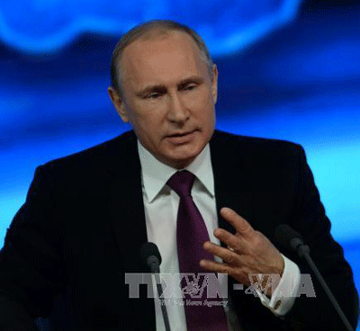 Tổng thống Putin kêu gọi các bên Ukraine ngừng bắn - 1 Tổng thống Nga Vladimir Putin (ảnh: THX/TTXVN)