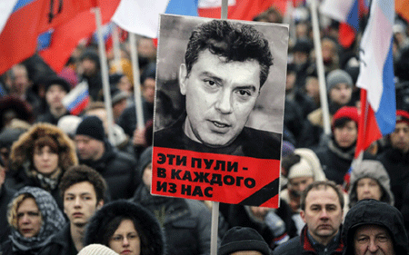 Vụ ám sát cựu Phó thủ tướng Nga Nemtsov: Ai thiệt, ai lợi? - 2 Hàng nghìn người tuần hành ở Moscow để tưởng nhớ cựu Phó thủ tướng Boris Nemtsov