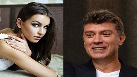 Ông Boris Nemtsov và bạn gái - người mẫu Ukraine Anna Duritskaya