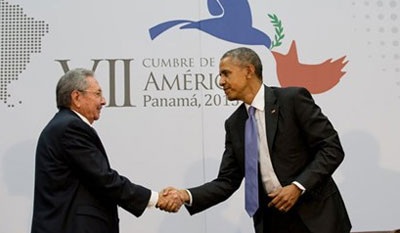Thấy gì từ “cuộc gặp lịch sử” giữa hai nguyên thủ Mỹ, Cuba? - 1 Tổng thống Obama (