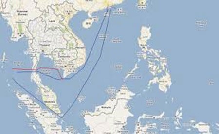 Xây dựng kênh đào Kra lớn nhất Châu Á: Dự án đầy tham vọng - 1 Vị trí dự kiến của kênh đào đi qua eo đất Kra ở miền Nam Thái Lan (Ảnh: