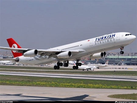 Máy bay Thổ Nhĩ Kỳ bị đe dọa đánh bom lần thứ 3 trong tháng - 1 Hãng hàng không Thổ Nhĩ Kỳ Turkish Airlines. (Nguồn: