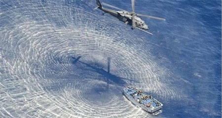 Công tác cứu hộ tầu cá bị chìm vẫn đang được tiến hành khẩn trương