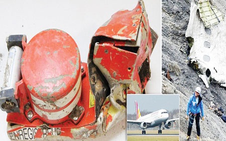 Hộp đen máy bay Germanwings (ảnh: Daily Mail)