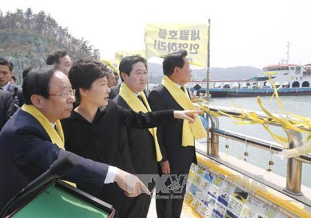 Hàn Quốc công bố kế hoạch trục vớt phà Sewol - 1 Tổng thống Hàn Quốc Park Geun-Hye (
