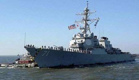 Chiến hạm Mỹ vào biển Đen, thách thức Nga - 2 Khu trục hạm Aegis DDG-71 USS Ross lớp Arleigh Burke của Mỹ