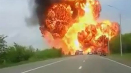 Hiện trường vụ nổ. (Nguồn: