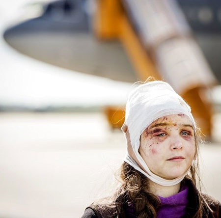 Niềm vui sum họp tại sân bay Ben Gurion gần Tel Aviv hôm 28/4