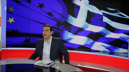 Khủng hoảng Hy Lạp: Ván bài đã lật ngửa? - 1 Thủ tướng Alexis Tsipras kêu gọi người dân 'nói không' trước yêu sách của chủ nợ. (Ảnh: