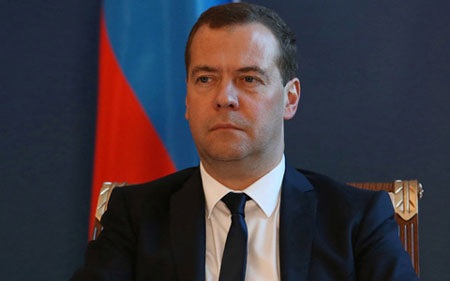Ukraine: Thùng thuốc súng lại nổ, Nga – EU “ăn miếng trả miếng” - 2 Thủ tướng Nga Dmitry Medvedev cảnh báo sẽ đáp trả đòn trừng phạt của EU (ảnh: