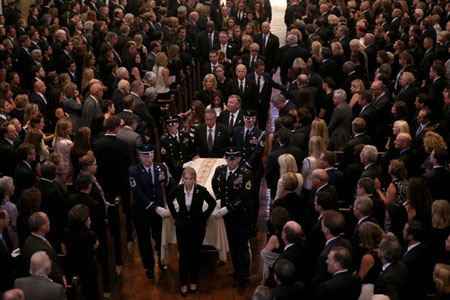 Lễ tang Tổng chưởng lý bang Delaware - ông Beau Biden. (Ảnh: