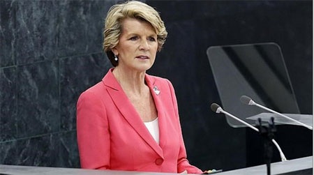 Ngoại trưởng Australi Julie Bishop. (Nguồn: