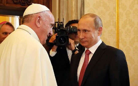 Giáo Hoàng kêu gọi Tổng thống Putin mang lại hòa bình cho Ukraine - 1 Giáo Hoàng kêu gọi Tổng thống Putin mang lại hòa bình cho Ukraine. (Ảnh: