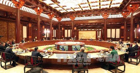 Ai sẽ đặt ra luật chơi ở châu Á? - 1 Hội nghị các nhà lãnh đạo Diễn đàn hợp tác kinh tế châu Á-Thái Bình Dương (APEC) lần thứ 22. (Ảnh:
