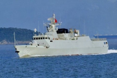 Trung Quốc vẫn bám lấy “lưỡi bò” - 3 Tàu hộ vệ hạng nhẹ Type 056 Hải quân Trung Quốc.