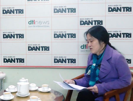 Bà Thuận không đồng ý với thông báo không khởi tố vụ án hình sự của Công an tỉnh Hải Dương