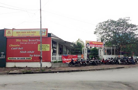 Lô đất E8 đang bị xẻ thit thành nhà hàng, địa điểm kinh doanh mà không đảm bảo về PCCC