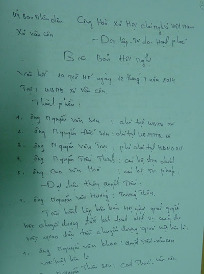 Chủ đất chết 4 năm, người mua vẫn ký được hợp đồng công chứng? - 6 Tại các cuộc hòa giải ông Sơn đều
thừa nhận việc nhận tiền của ông Khoa.