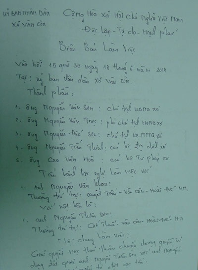 Chủ đất chết 4 năm, người mua vẫn ký được hợp đồng công chứng? - 5 Tại các cuộc hòa giải ông Sơn đều
thừa nhận việc nhận tiền của ông Khoa.