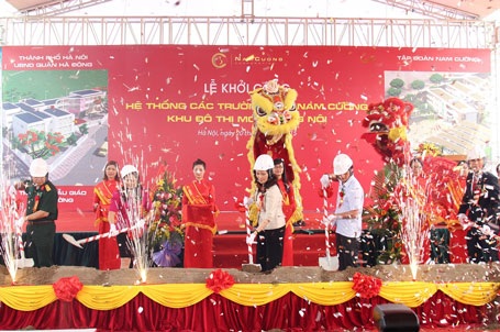 Khởi công xây dựng hệ thống trường liên cấp Nam Cường - 2 Ông Trần Văn Nghĩa, Tổng Giám đốc Tập đoàn Nam Cường phát biểu tại lễ khởi công