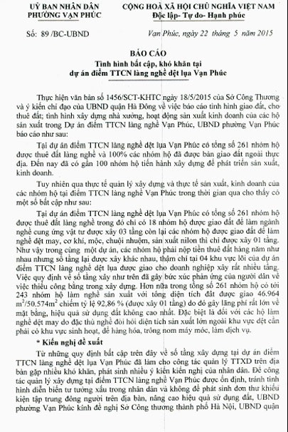Hà Nội: Đất quy hoạch làng nghề vô tư “biến hóa” thành nhà cao tầng, quán bia - 7 Đề xuất điều chỉnh số tầng xây dựng vẫn chưa được cơ quan chức năng xem xét, giải quyết