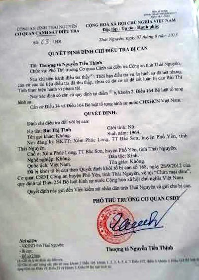 Thái Nguyên: Đình chỉ vụ án hình sự oan sai được báo Dân trí phản ánh - 3 Những nỗ lực gửi đơn kêu oan của vợ chồng ông Hoàng Quốc Tuấn đã được đền đáp