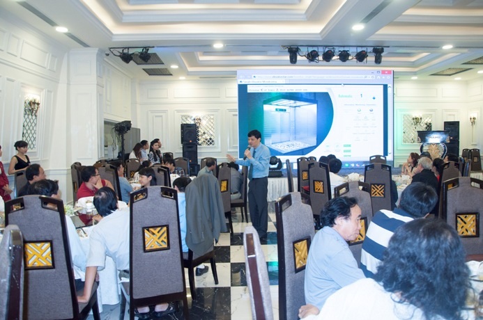 Ông Nguyễn Tuấn Phương đang chia sẻ về dịch vụ mới của Fuji Alpha trong thời gian tới.