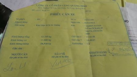 Đăng kiểm là căn cứ đê bộ phận bảo vệ, an ninh cổng cảng cấp phiếu lấy hàng cho các phương tiện