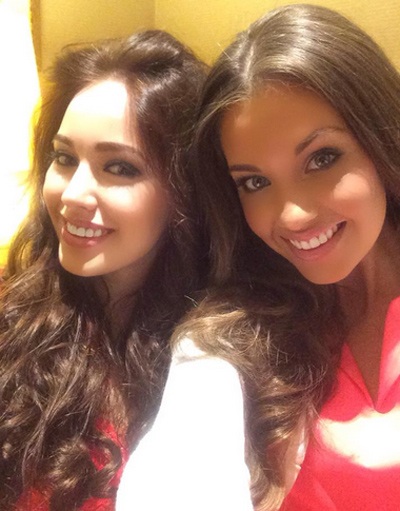 Người đẹp Nguyễn Thị Loan sẽ tham dự phần thi Hoa hậu thể thao - 18 Đại diện của Nga (trái) và Úc