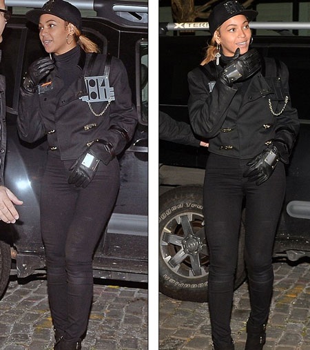 Beyonce Knowles trông vô cùng giản dị...