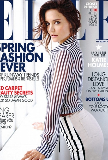 Katie Holmes khát khao một cuộc sống cân bằng - 1 Katie Holmes trên bìa tạp chí Elle (Canada)