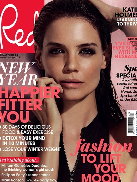 “Tôi chẳng khác nhiều so với khi mới 20 tuổi” - 1 Katie Holmes trên bìa tạp chí Red, số tháng 2/2015.