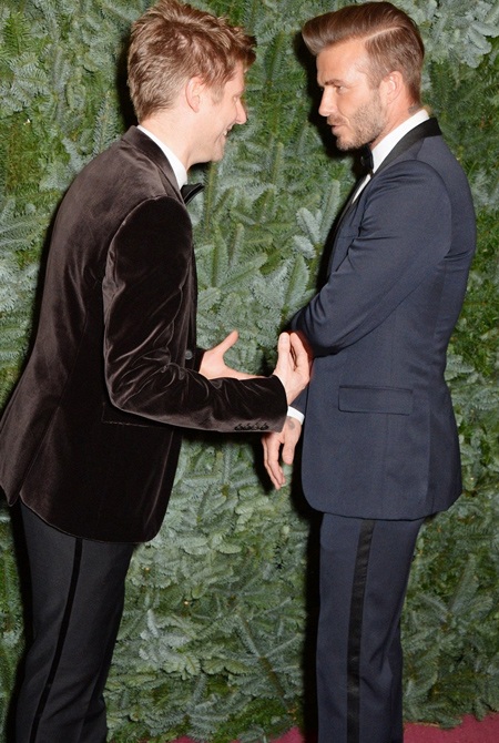 David trò chuyện cùng tổng giám đốc của nhãn hiệu thời trang danh tiếng Burberry -