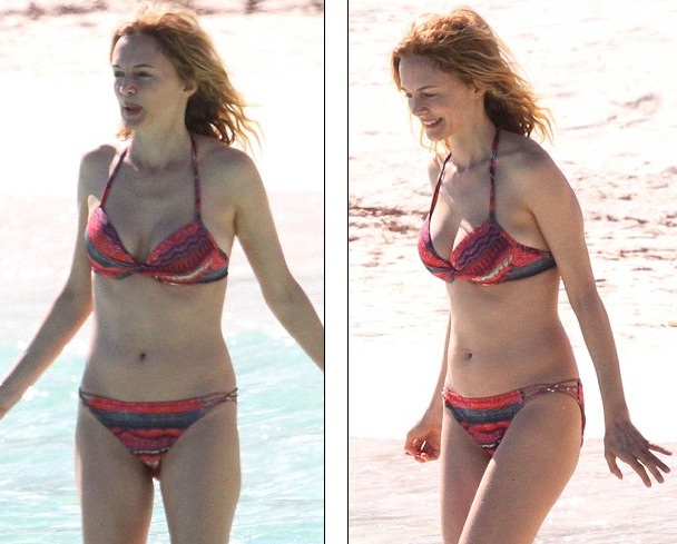 Thân hình cân đối của nữ diễn viên 45 tuổi khiến nhiều thế hệ đàn em phải trầm trồ ngưỡng mộ.