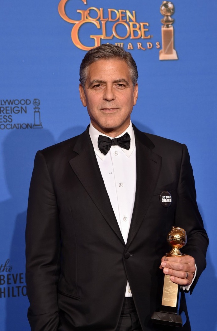 Julianne Moore và Amy Adams được vinh danh tại Quả cầu vàng năm 2015 - 10 George Clooney tới dự lễ trao giải Quả cầu vàng năm 2015 cùng bà xã.