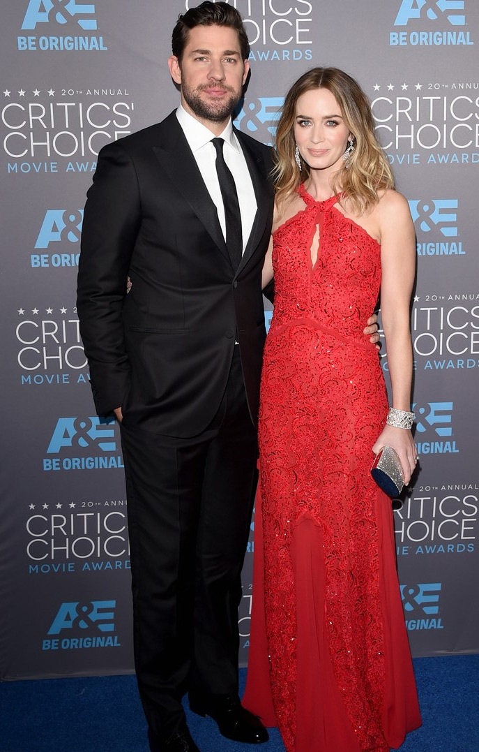 Mỹ nhân thế giới khoe sắc tại lễ trao giải Critics' Choice - 4 Emily Blunt sánh đôi cùng