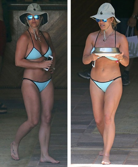 Bà mẹ hai con khoe nước da nâu bóng gợi cảm và khỏe mạnh.