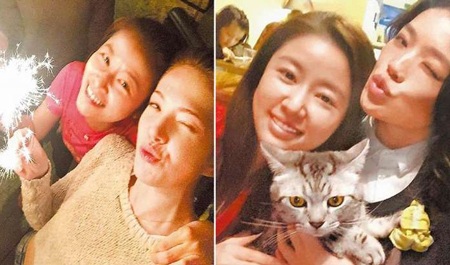 Lâm Tâm Như đón năm mới bên hai cô bạn thân.