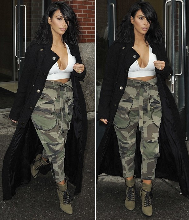 Kim Kardashian mặc "hớ hênh" trong thời tiết âm độ - 5 Vy Vy