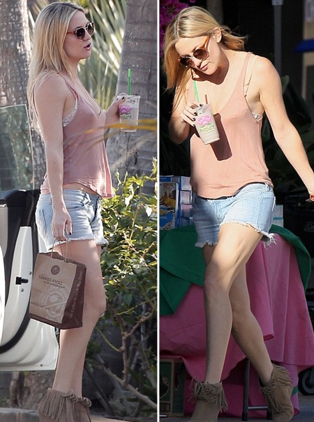 Đôi chân nuột nà của Kate Hudson thu hút mọi ánh nhìn khi cô sải bước trên đường phố.