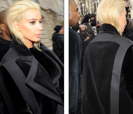 Kim "siêu vòng ba" gây ấn tượng với màu tóc vàng chóe - 6 Vợ chồng Kim và Kanye khiến các tay máy hoạt động bận rộn.