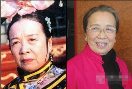 “Hạ Tử Vy” Lâm Tâm Như hội ngộ “Dung Mama” - 7 Bà Li Mingqi trong bộ phim Hoàn châu cách cách (trái) và hiện tại (phải) đã 80 tuổi.